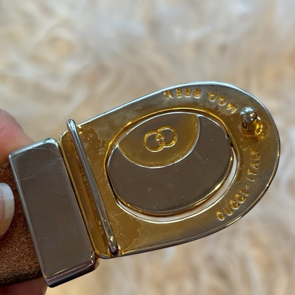 Vintage 90s Gucci Reversible Double-G Logo Belt - Refurbished Leather - Picture 3 of 7